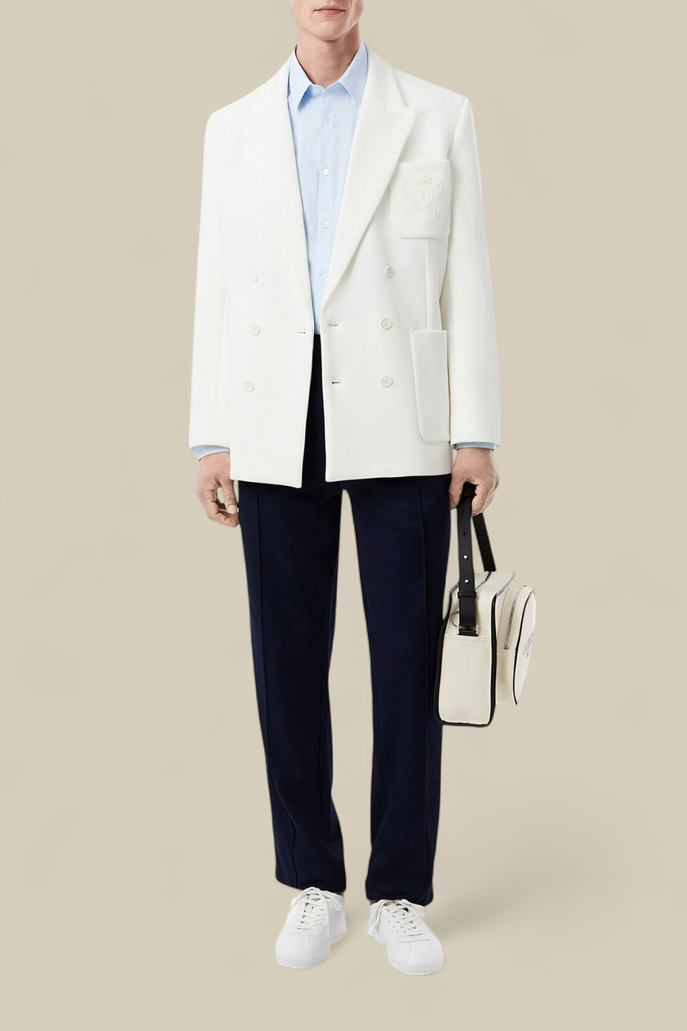 תמונת כל הלוק של חולצת כפתורים סלים פיט